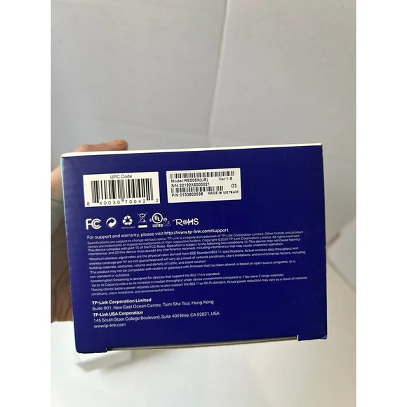 TP Link Wi-Fi 6 Range Extender AX1500 Dual Band WiFi 6 - Picture 5 of 8